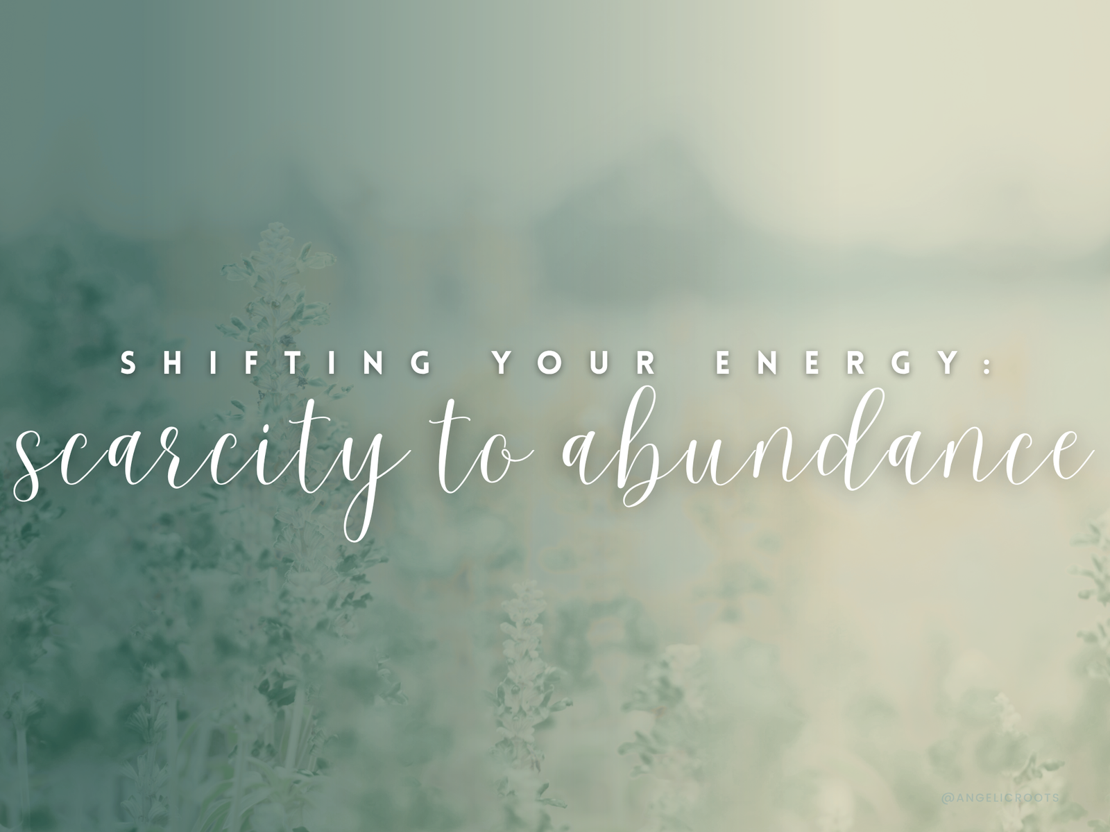 Shifting Your Energy: Scarcity to Abundance