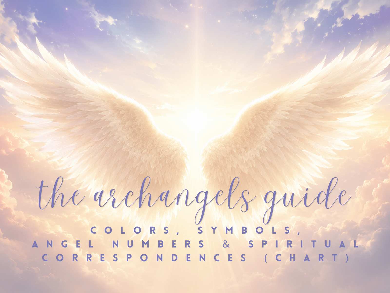 The Archangels Guide: Colors, Symbols, Angel Numbers & Spiritual Correspondences (Chart)