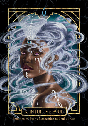The Empath's Healing Oracle: A 53-Card Deck & Guidebook of Archetypes & Shadows Cards || Miyuki Rose