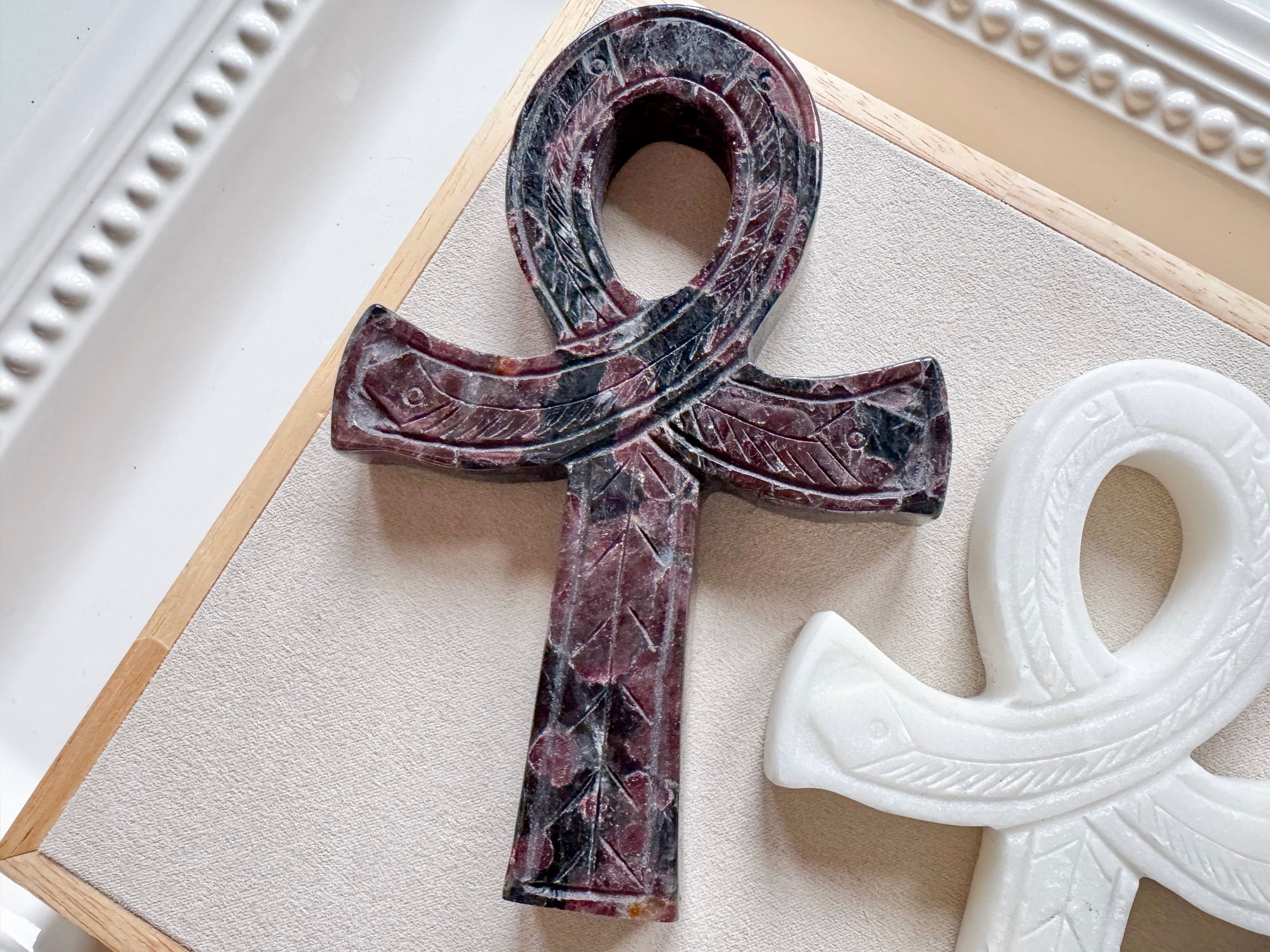 Crystal Ankh Carving