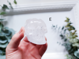 Brazilian Quartz Traveler Skulls