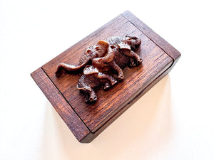 Carved Wooden Box || Small