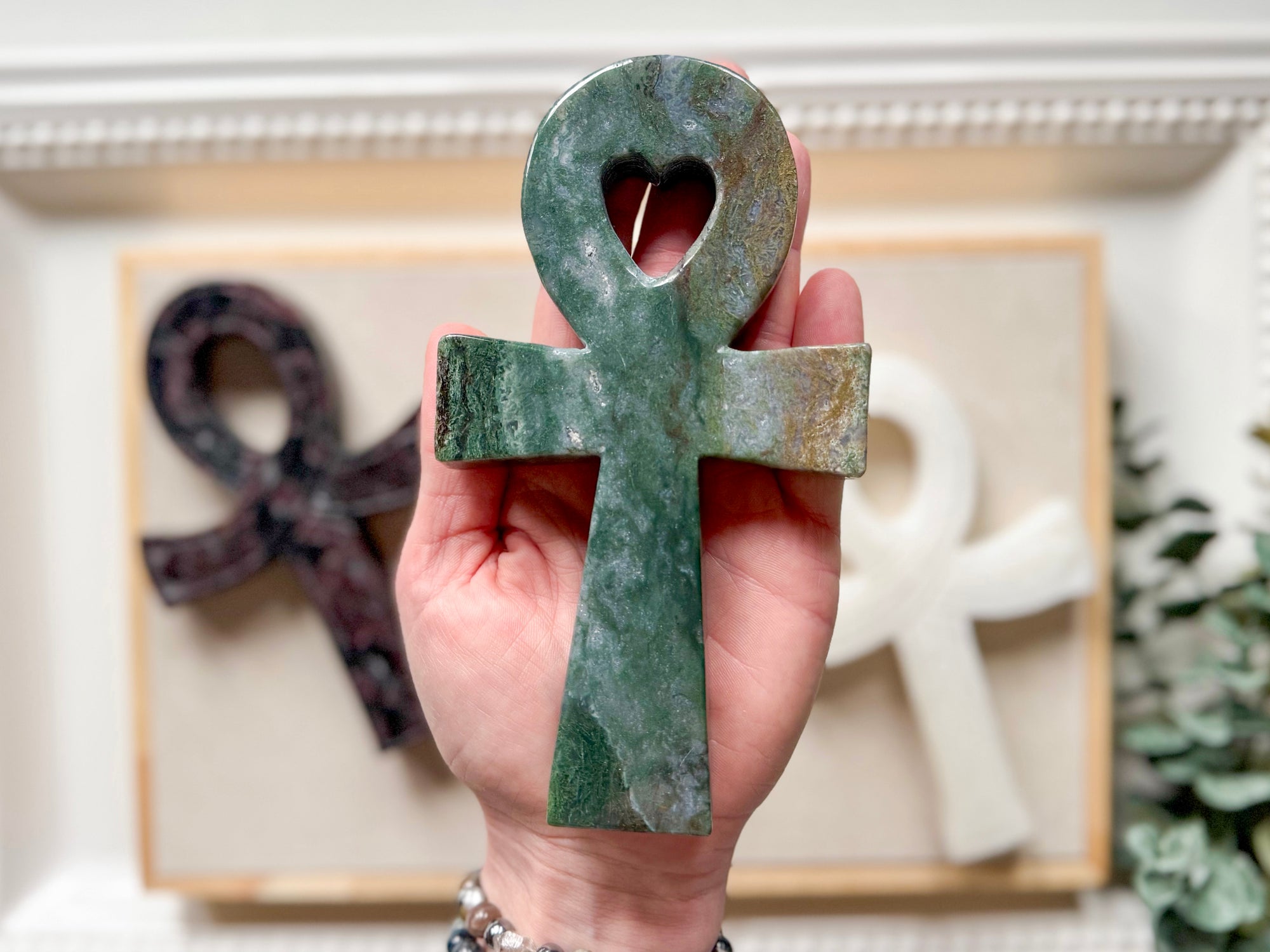 Crystal Ankh Carving