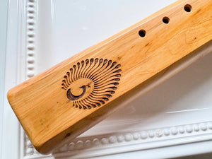 17.5" Aromatic Cedar Hand Carved Double Drone Flute || Note F 432Hz