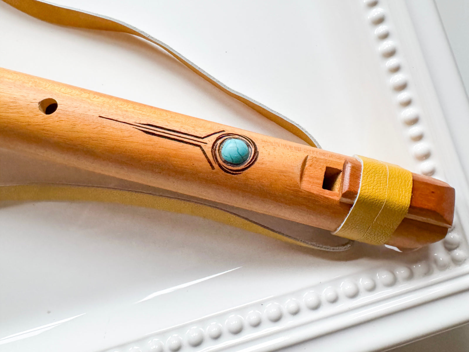 18.5" Jackfruit Wood Hand Carved Flute || Note F 432Hz