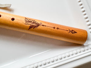 18.5" Jackfruit Wood Hand Carved Flute || Note F 432Hz