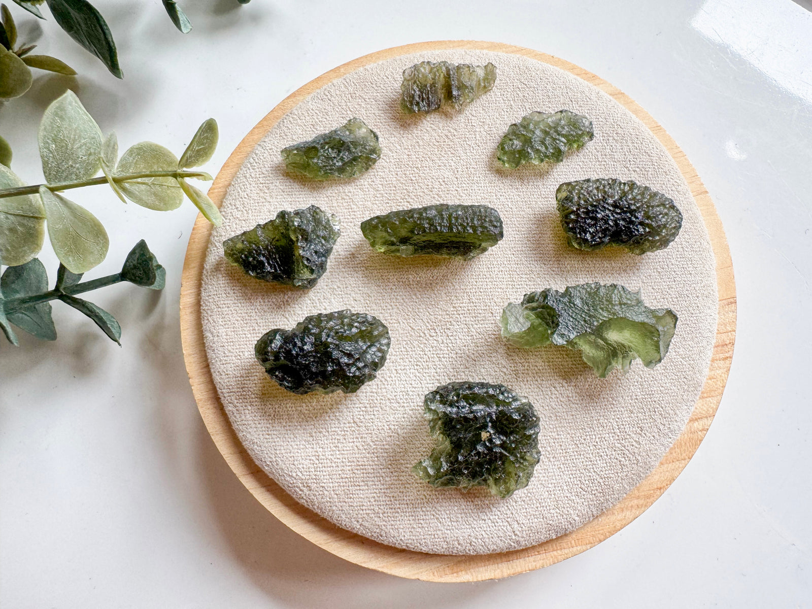 Moldavite with Card