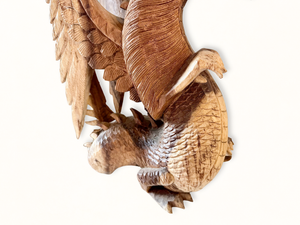 Suar Wood Hand Carved Dragon Wood Statue || Indonesia