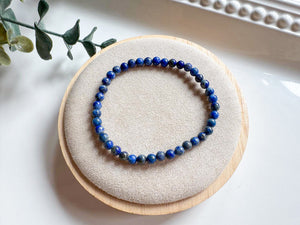 Crystal Beaded Bracelet 4mm || Reiki Infused