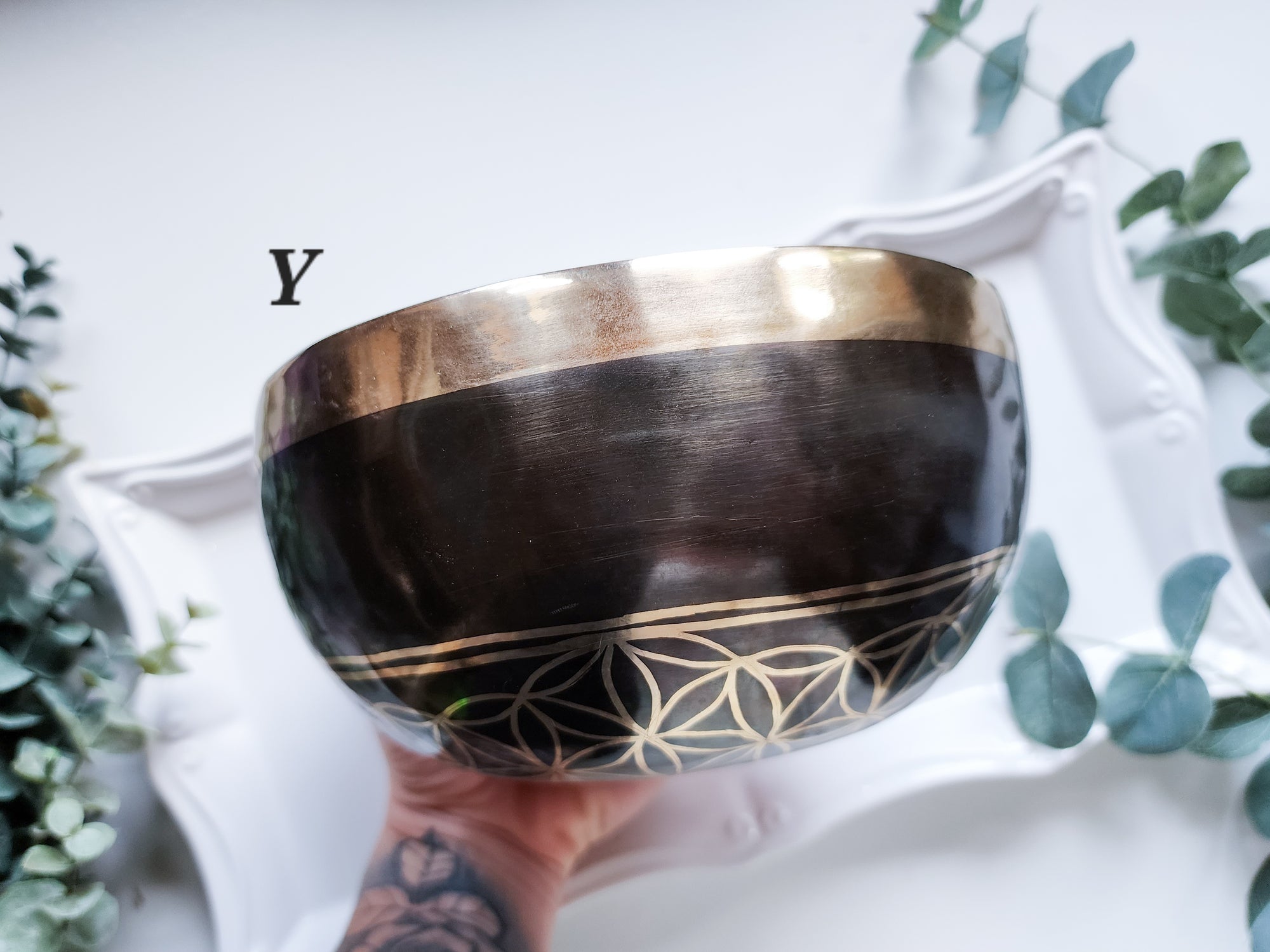 7" Tibetan Etched Singing Bowl