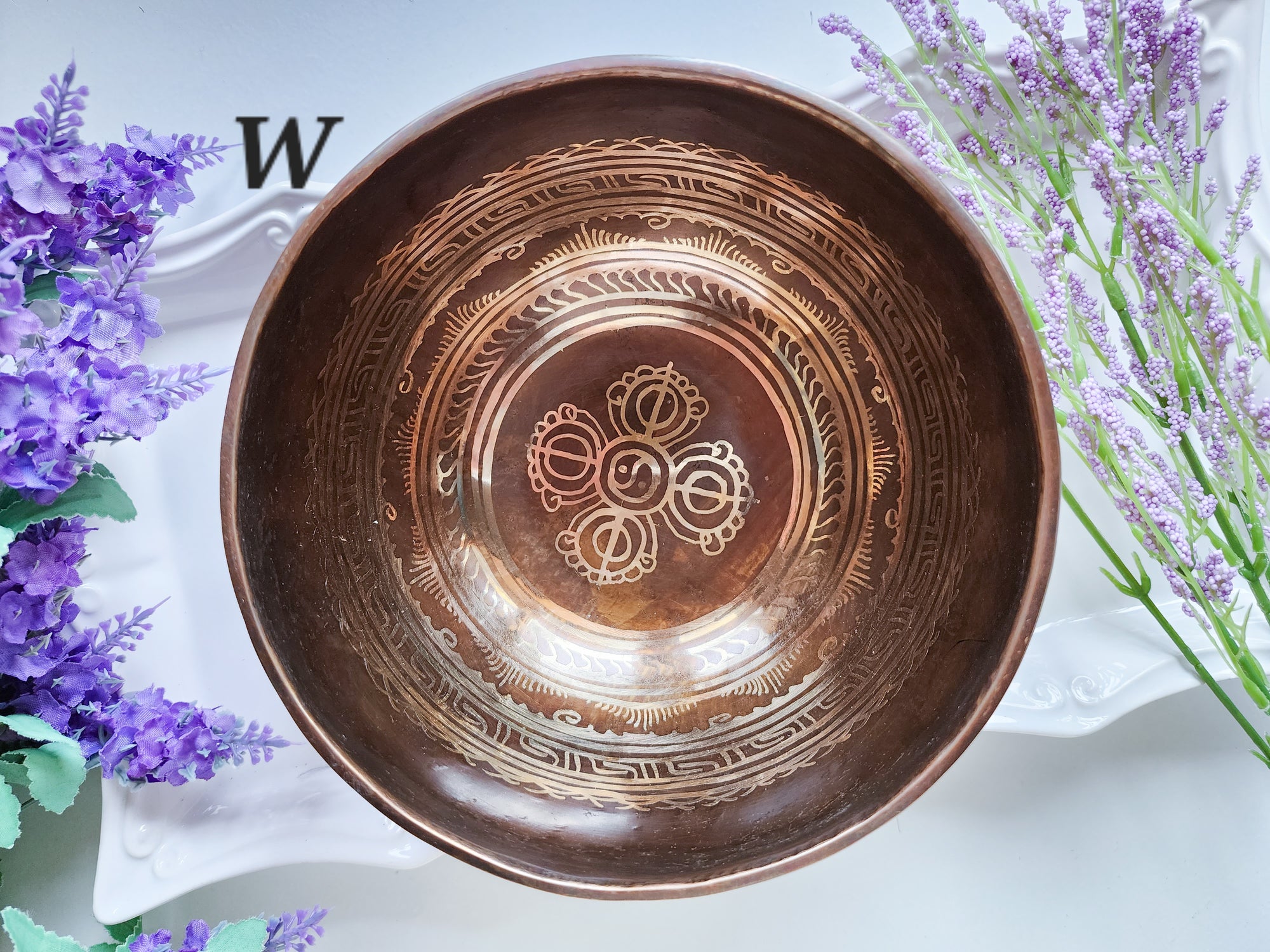 7" Tibetan Etched Singing Bowl