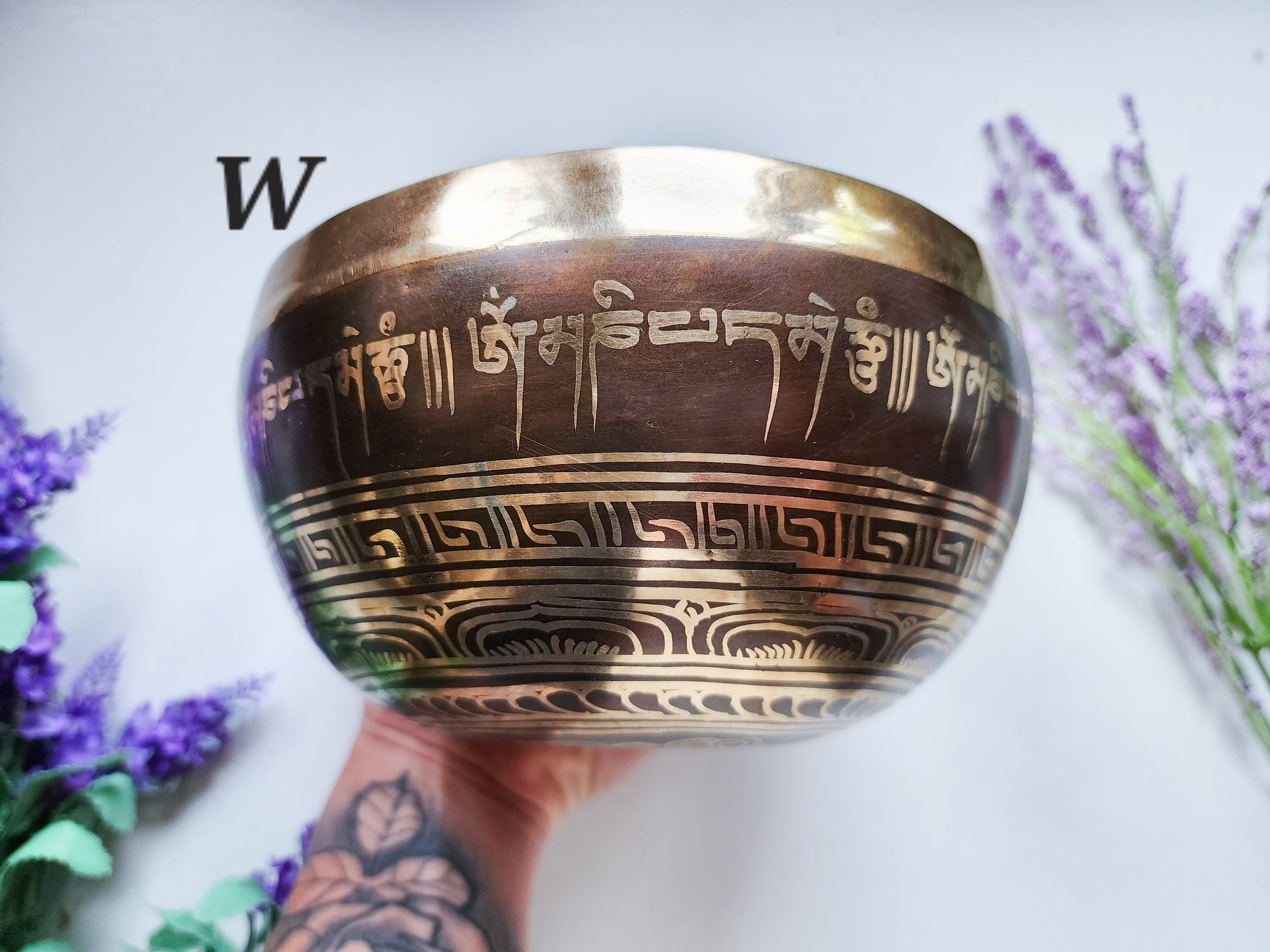 7" Tibetan Etched Singing Bowl