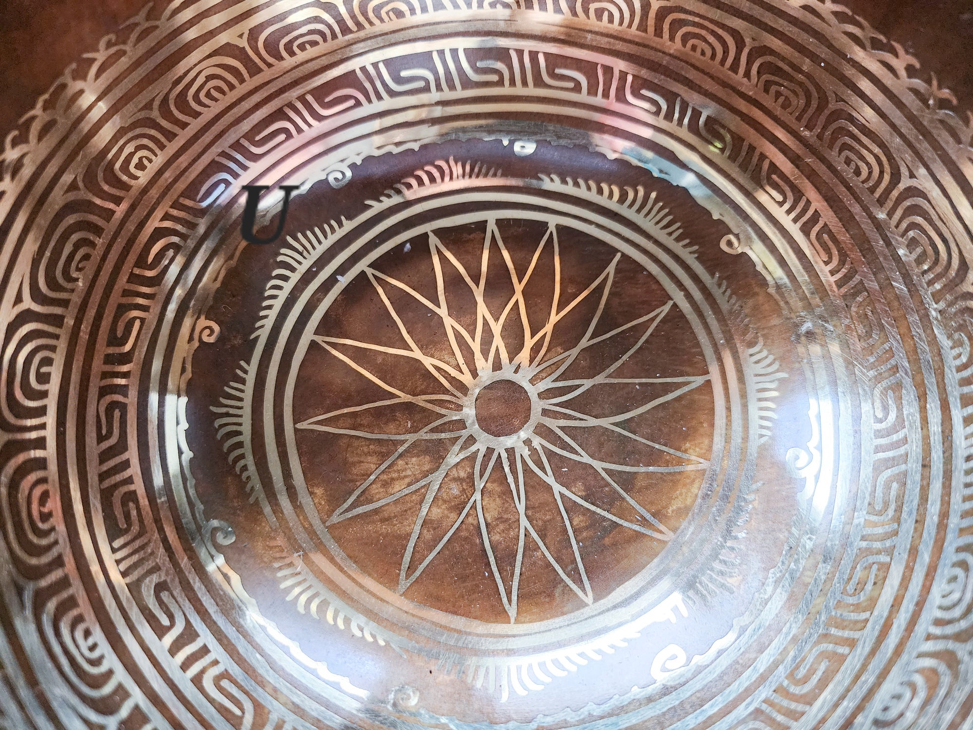 7" Tibetan Etched Singing Bowl