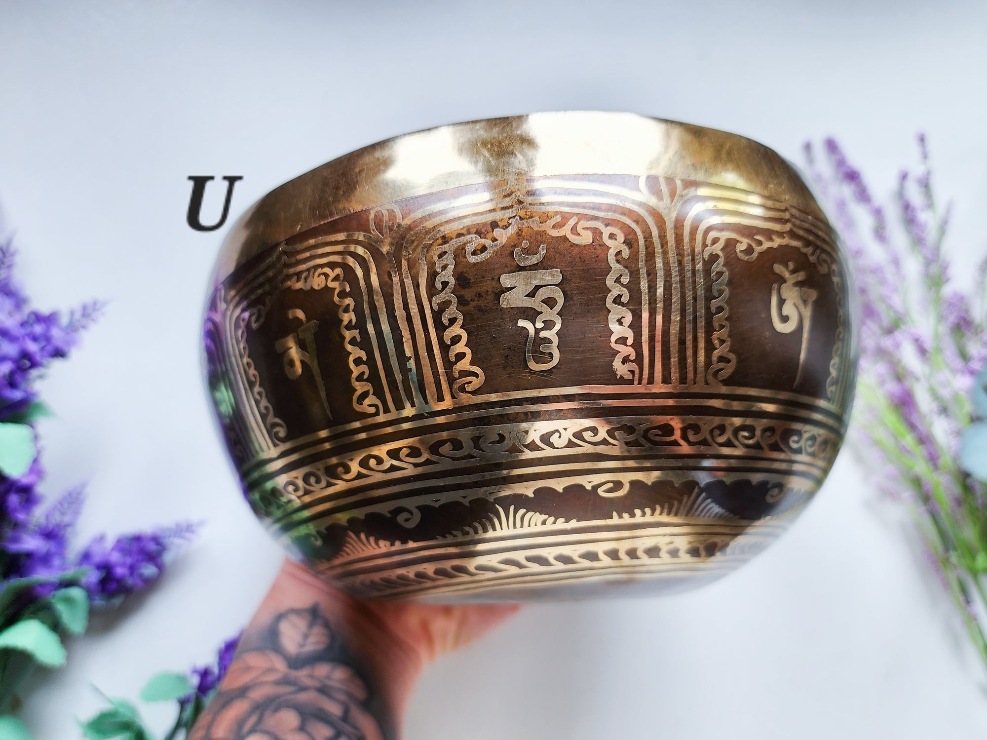 7" Tibetan Etched Singing Bowl