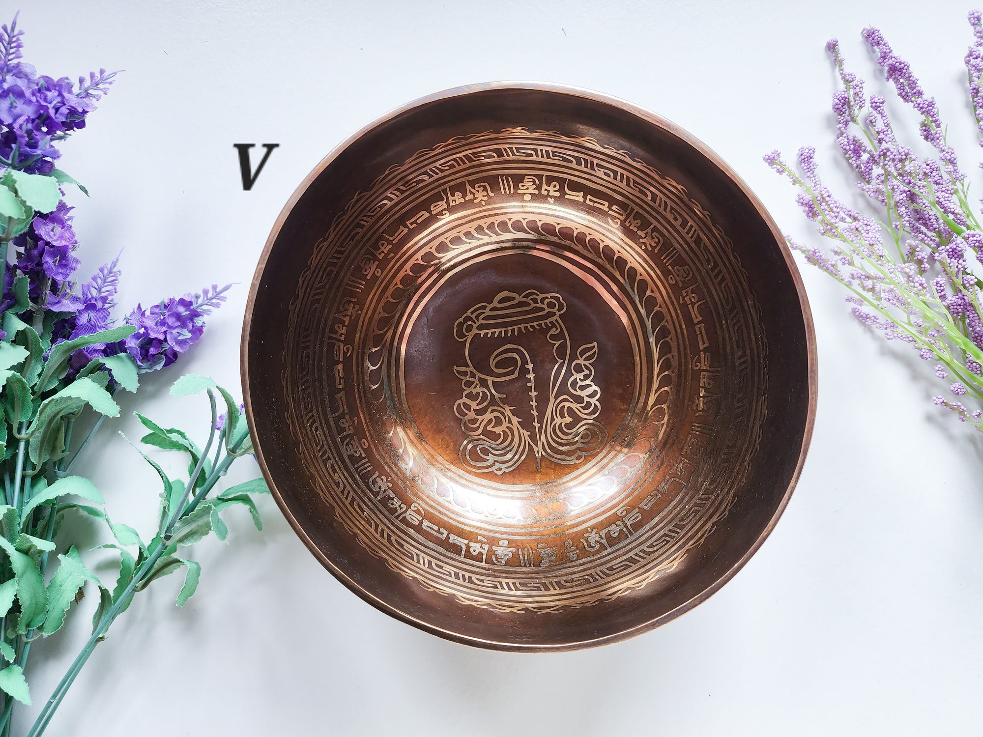 7" Tibetan Etched Singing Bowl