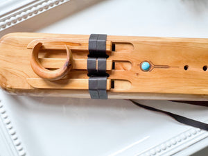 21" Aromatic Cedar Hand Carved Triple Drone Flute || Note G 432 Hz