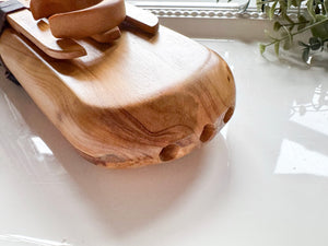 21" Aromatic Cedar Hand Carved Triple Drone Flute || Note G 432 Hz