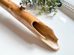 21" Natural Sungu Teak Hand Carved Flute || Note A 432Hz