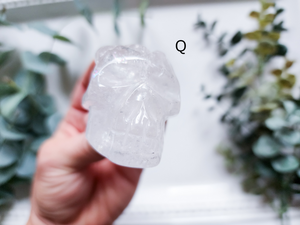 Brazilian Quartz Traveler Skulls