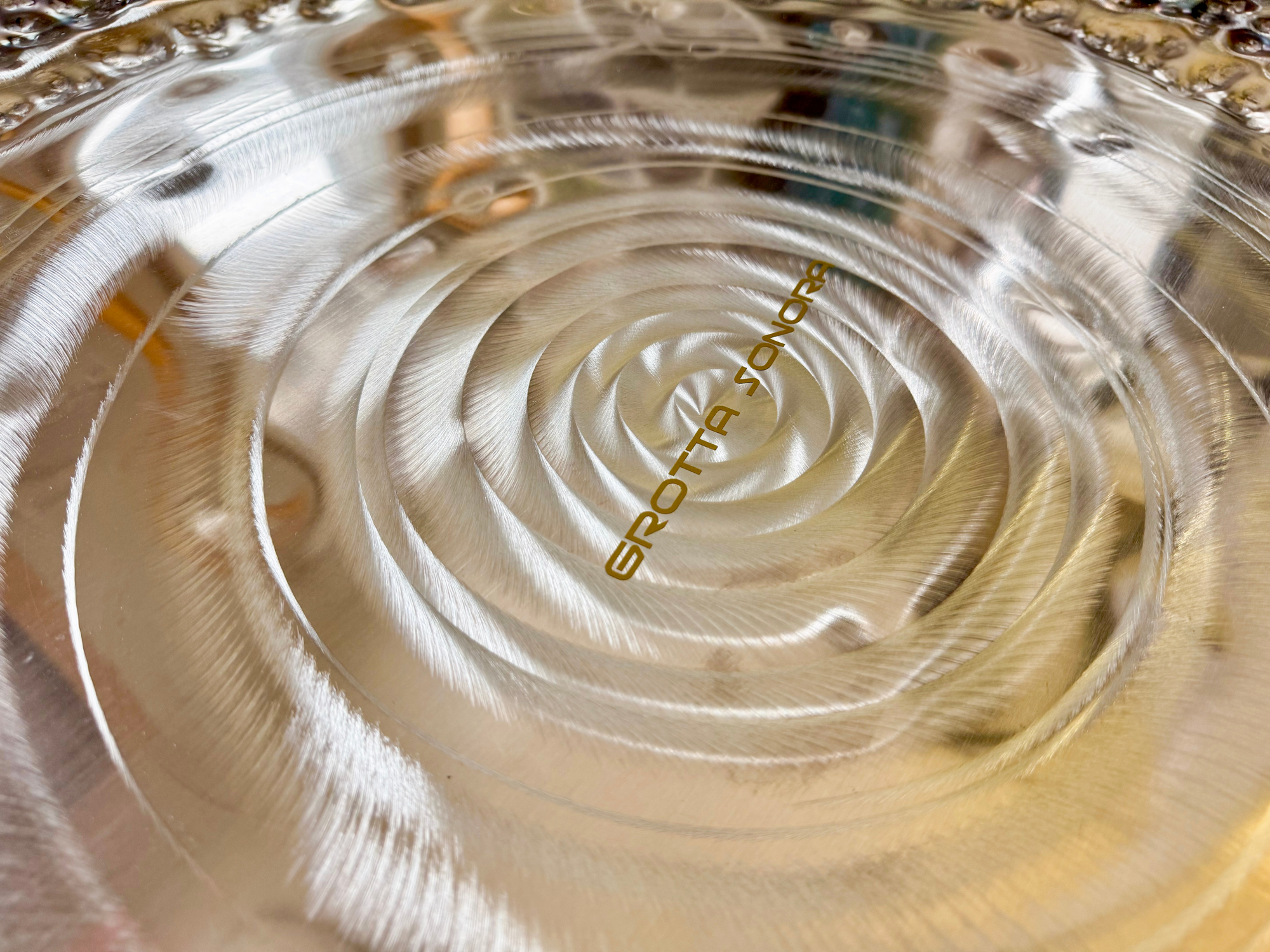 32" Grotta Sonora Silver Nickel Gong || Ocean Sunrise