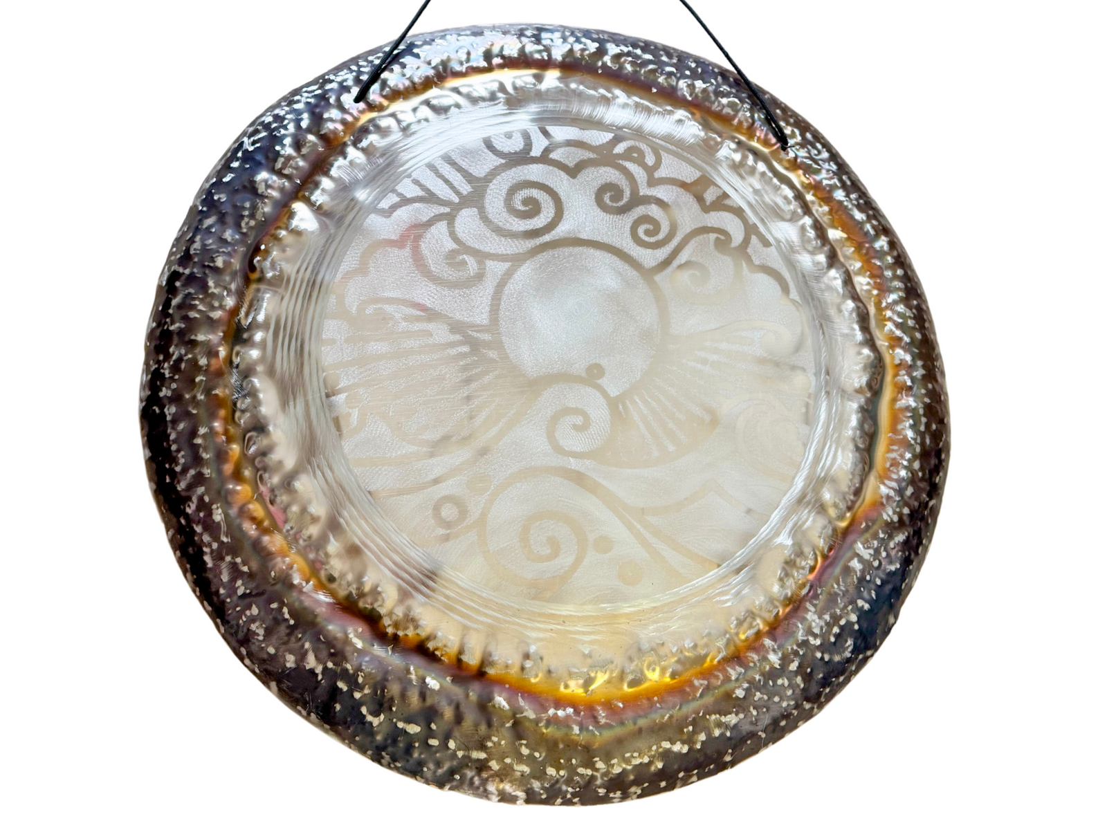 32" Grotta Sonora Silver Nickel Gong || Ocean Sunrise