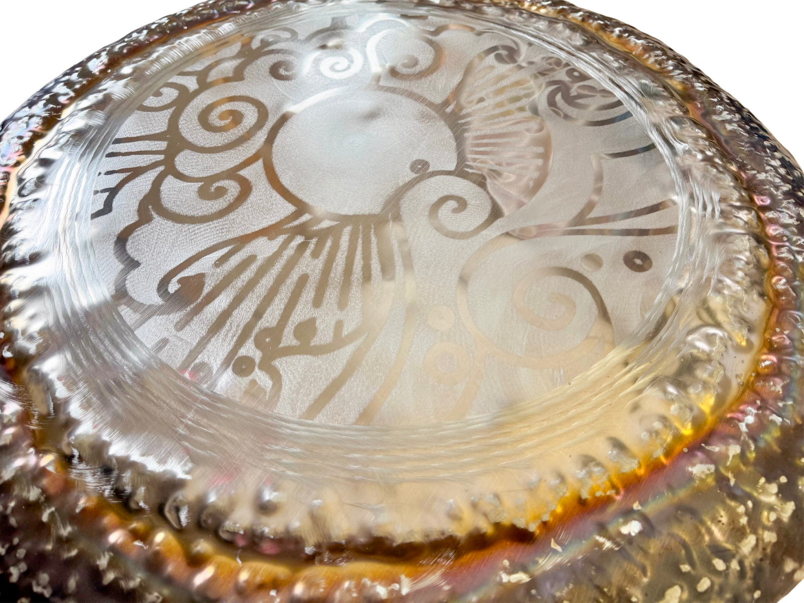 32" Grotta Sonora Silver Nickel Gong || Ocean Sunrise