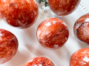 Hematoid (Fire) Quartz Sphere