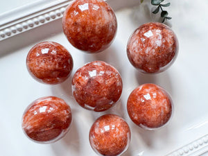 Hematoid (Fire) Quartz Sphere