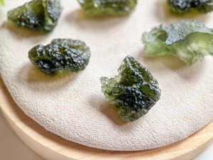 Moldavite with Card