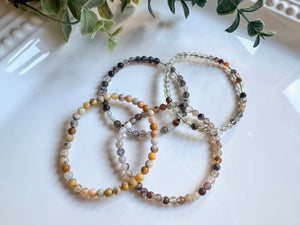 Crystal Beaded Bracelet 4mm || Reiki Infused