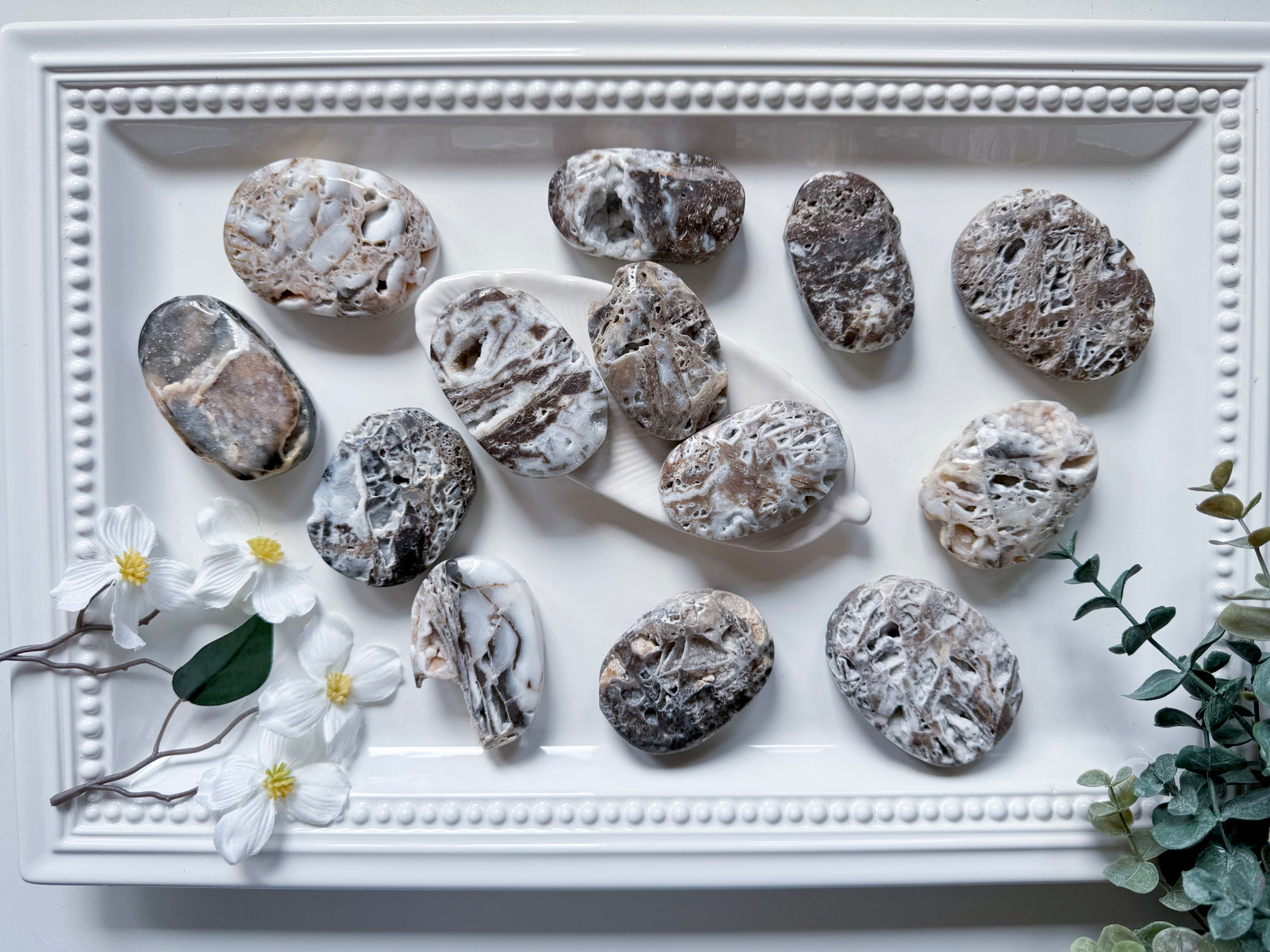 Druzy Sphalerite Palm Stone