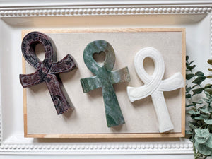 Crystal Ankh Carving