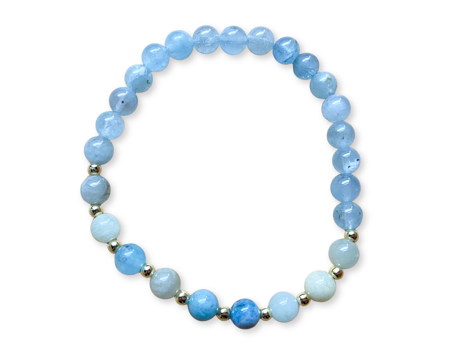 6mm Morganite & Aquamarine || Reiki Infused