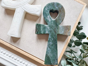 Crystal Ankh Carving