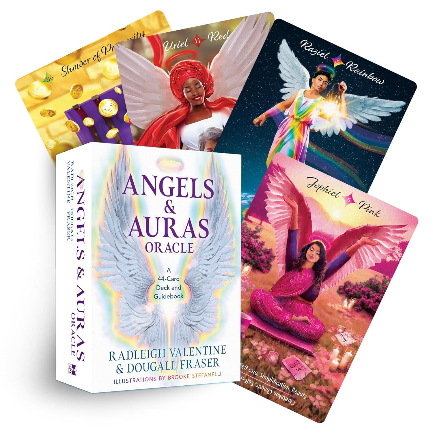 Angels & Auras Oracle: A 44-Card Deck and Guidebook || Radleigh Valentine & Dougall Fraser