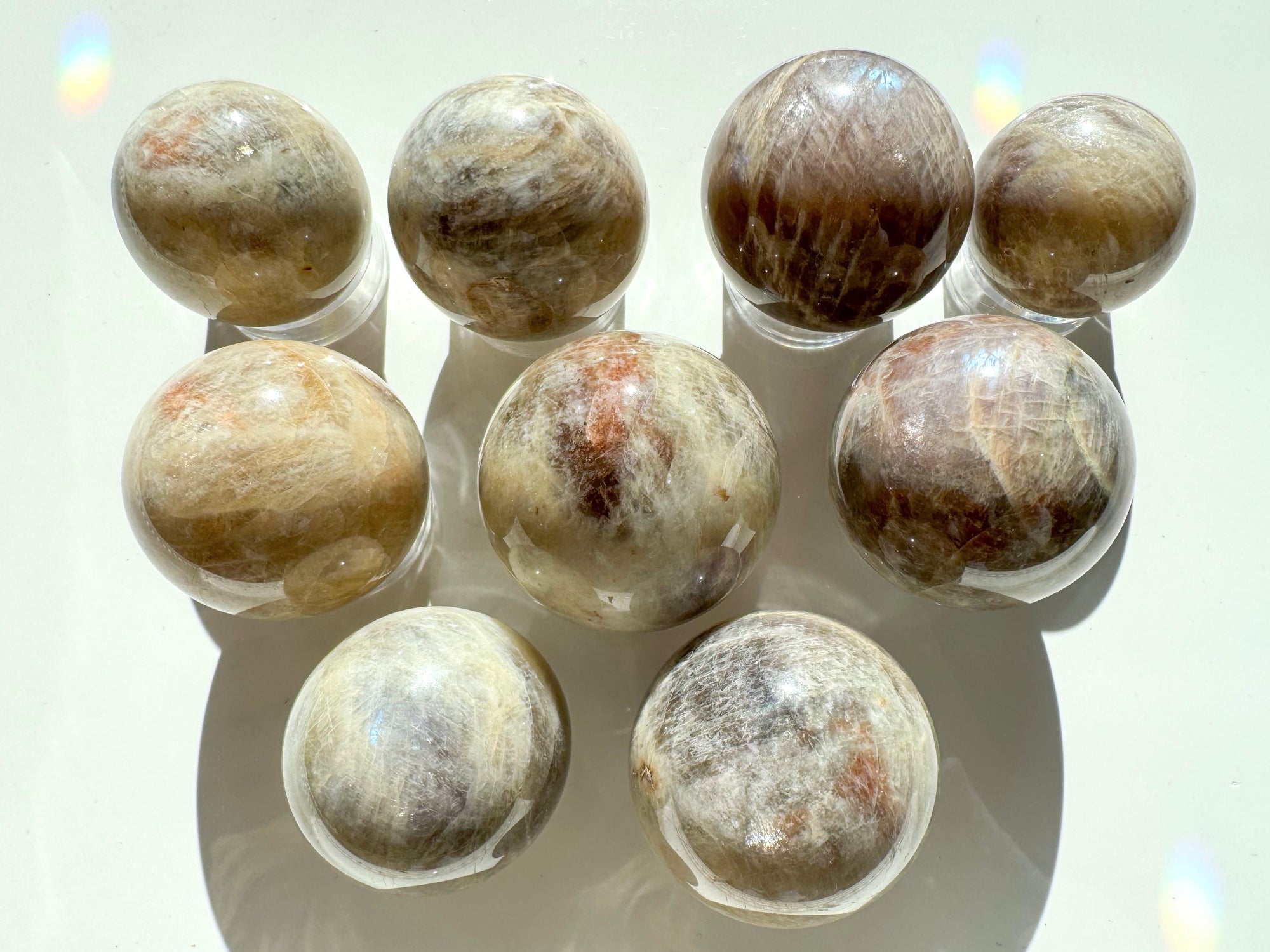 Moonstone & Sunstone Mix Sphere