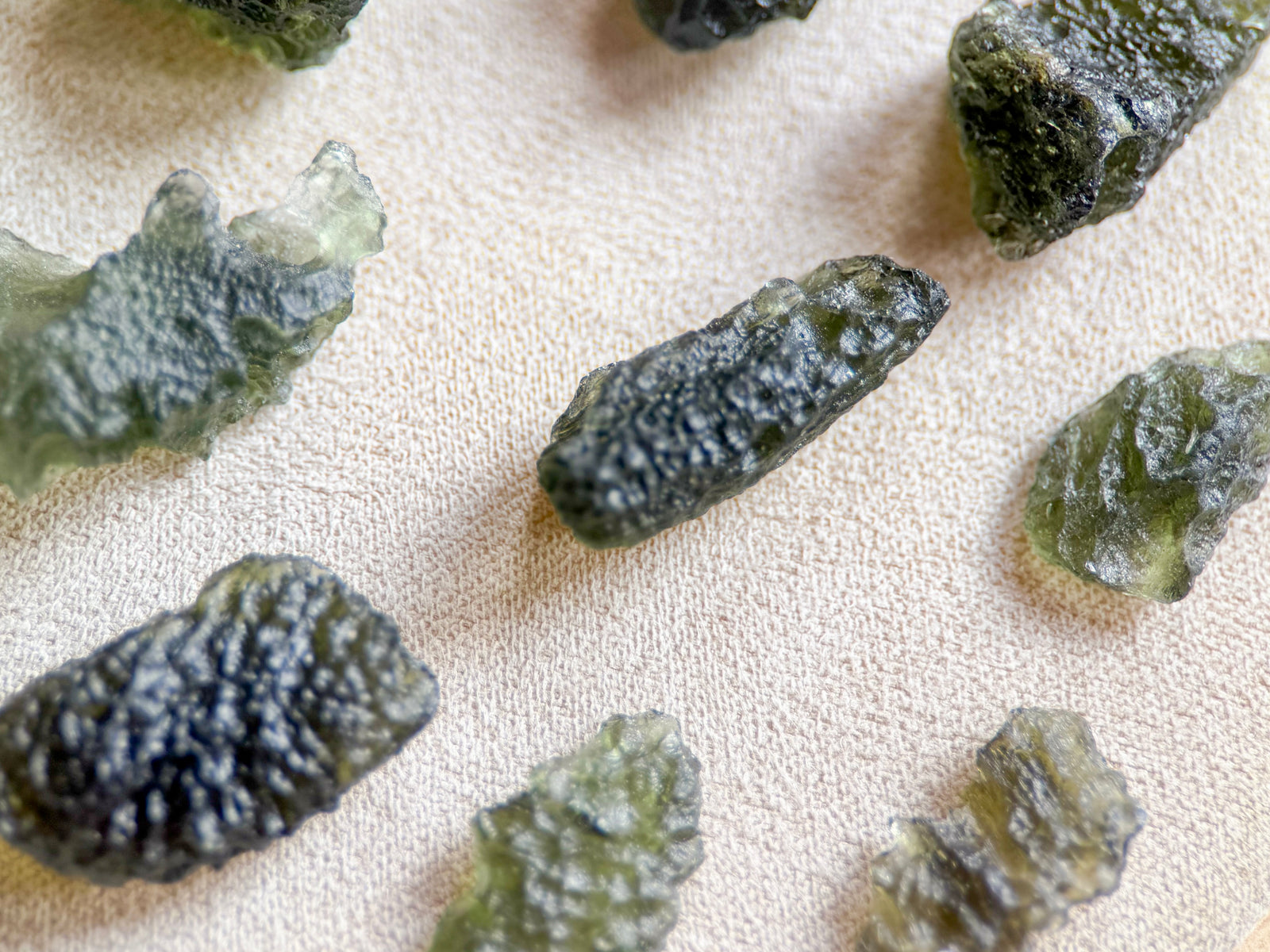 Moldavite with Card