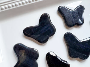 Ice Obsidian Butterfly Carving
