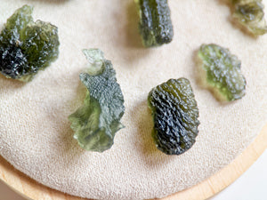 Moldavite with Card