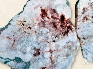 Pink Amethyst Wings on Stand || Showpiece