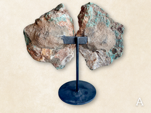Pink Amethyst Wings on Stand || Showpiece