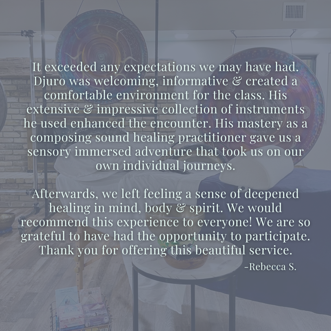 Afternoon Matinee Intimate Sound Healing Gong Bath - Sunday, July 19 1-2:30pm