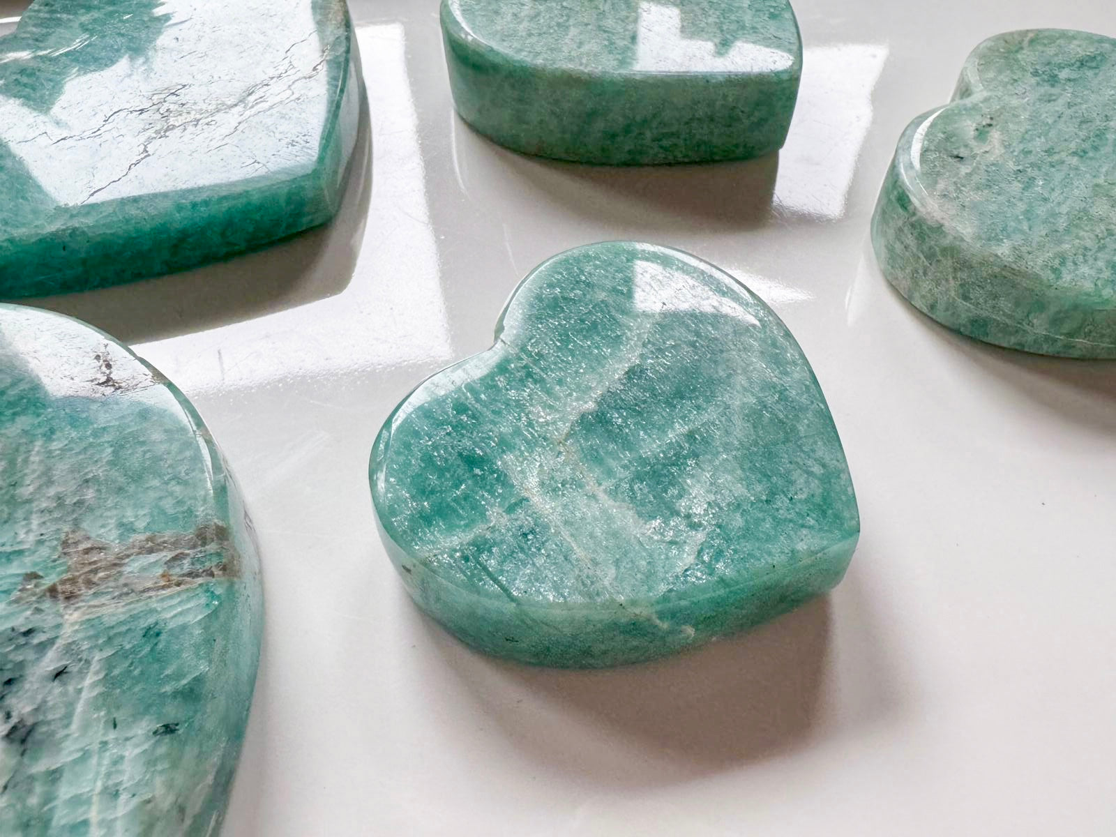 Amazonite Flat Heart