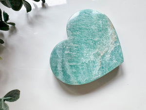 Amazonite Flat Heart