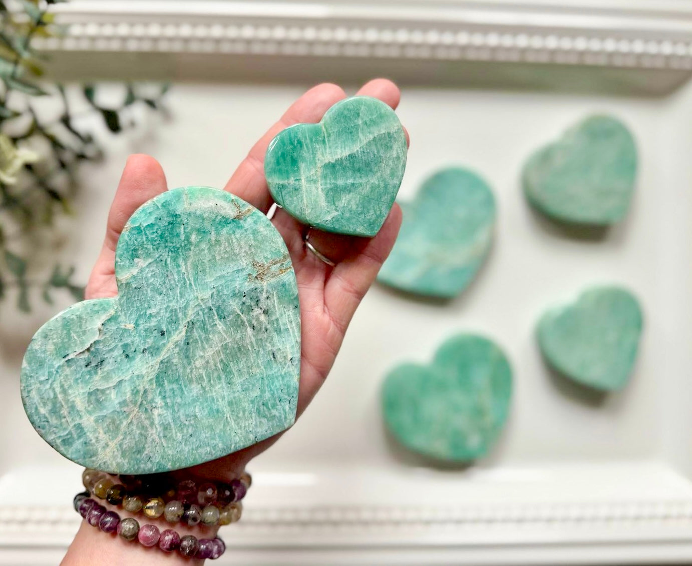 Amazonite Flat Heart