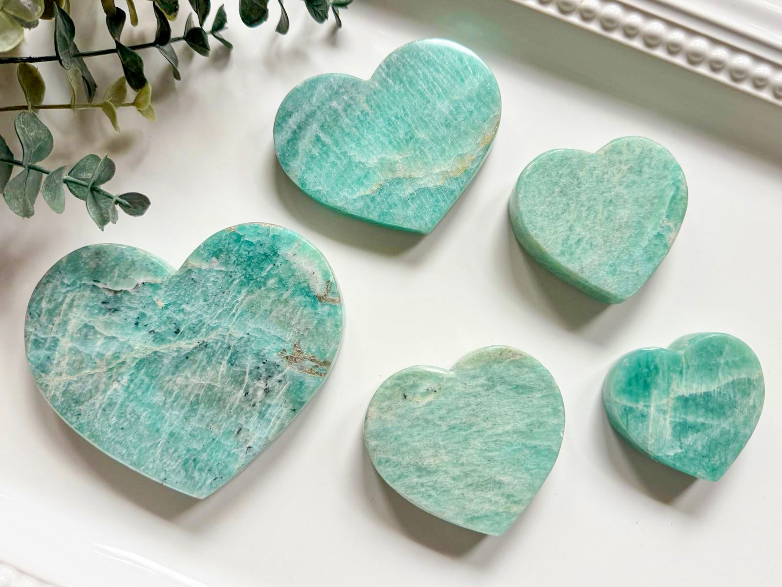 Amazonite Flat Heart