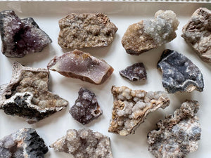 Amethyst & Chalcedony Flower Specimens || Brazil