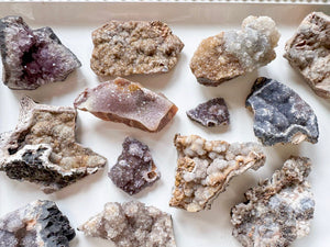 Amethyst & Chalcedony Flower Specimens || Brazil