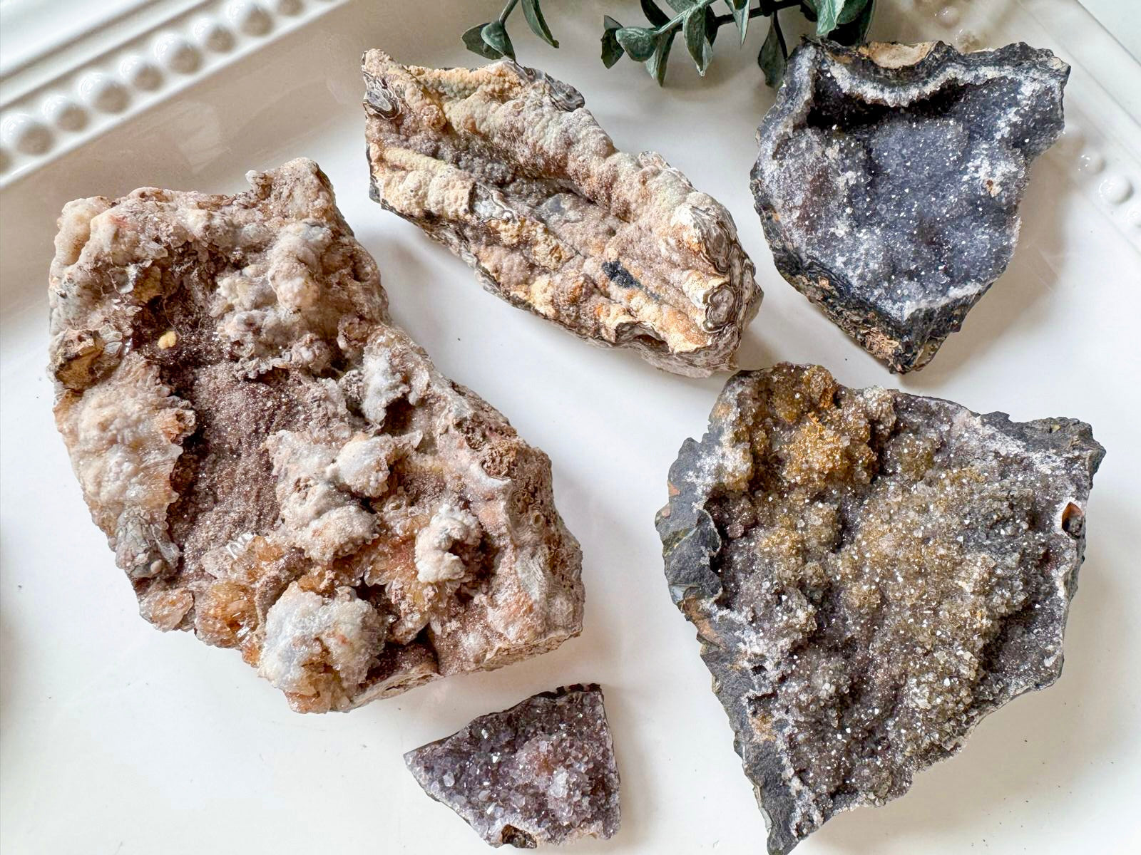 Amethyst & Chalcedony Flower Specimens || Brazil