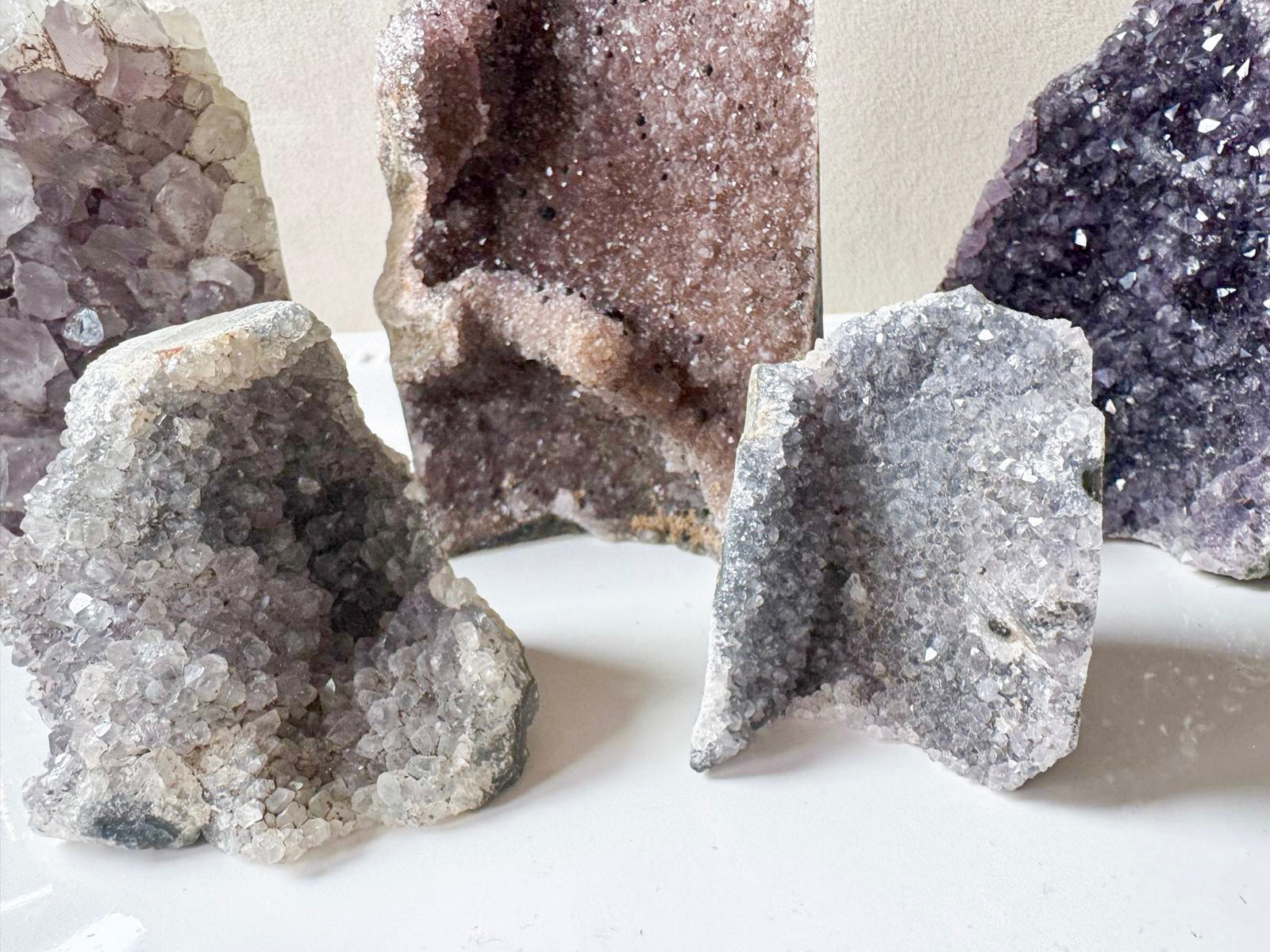 Amethyst Cluster Free Form || Cut Base